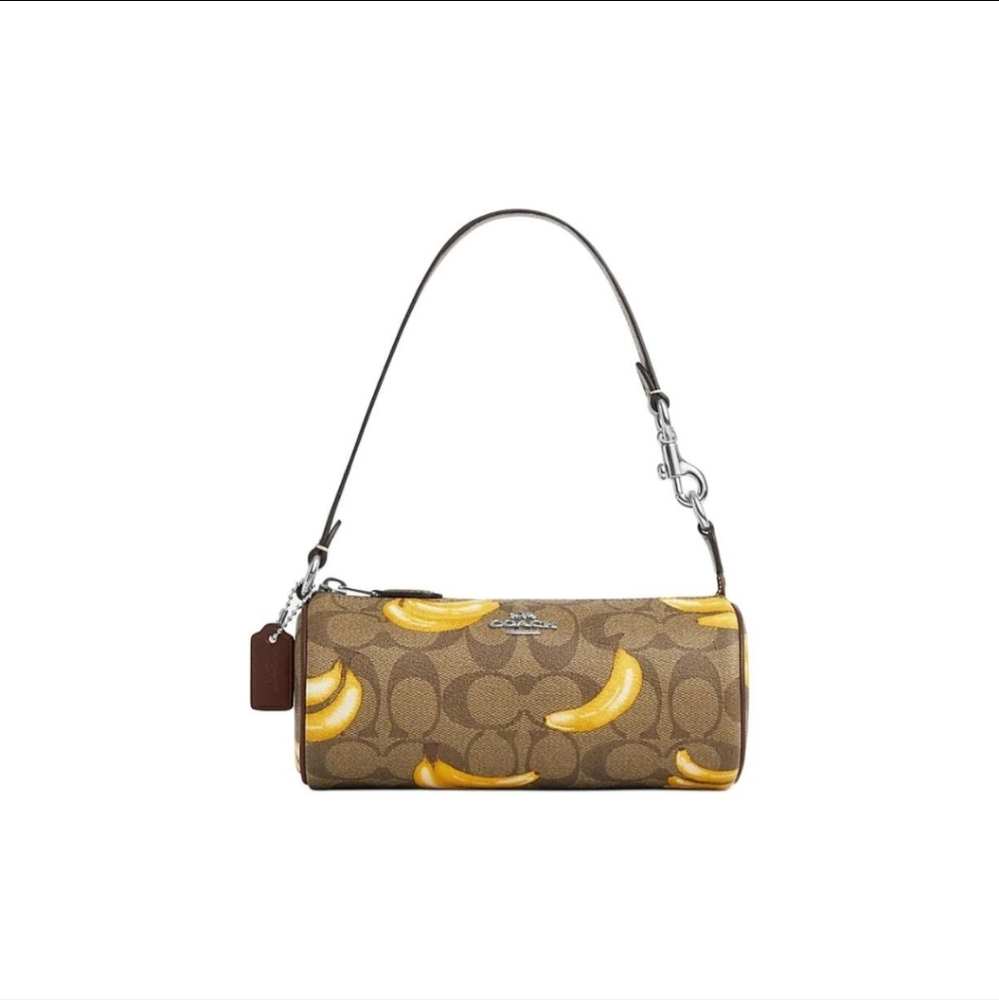 Nolita Barrel Bag In Signature Canvas With Banana Print